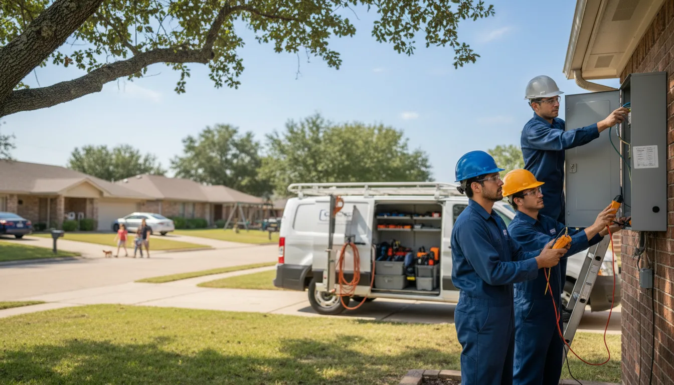 Certified electrician providing emergency electrical services in Pisgah, IA